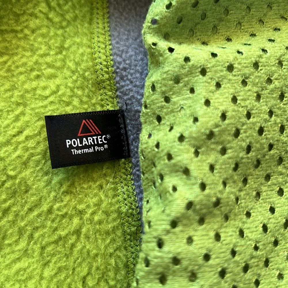 Patagonia R2 Regulator Fuzzy Fleece Zip Light Lime Green Jacket - Picture 10 of 10